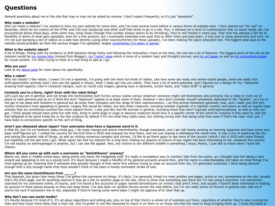 questions screenshot