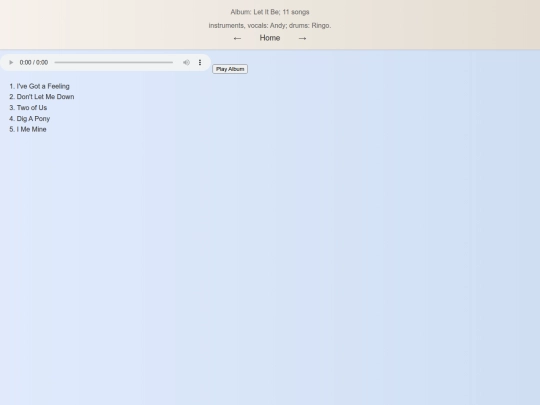 letitbe screenshot