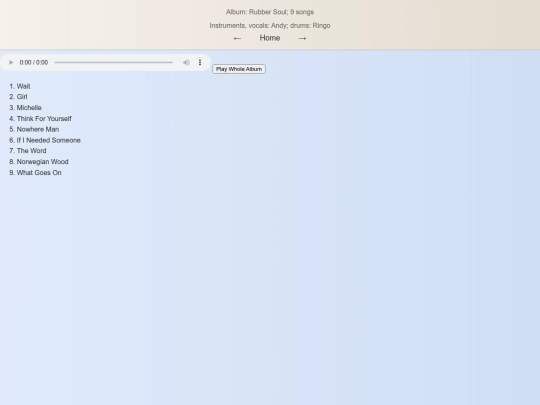 rubbersoul screenshot