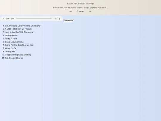sgtpepper screenshot