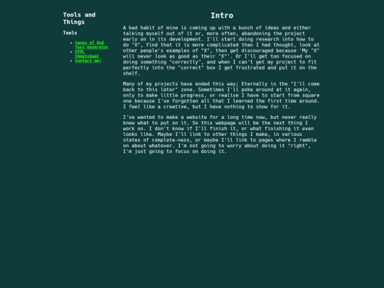 index screenshot