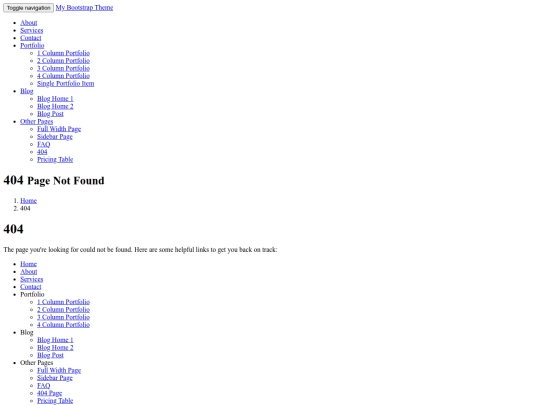 blogpost-templates/404 screenshot