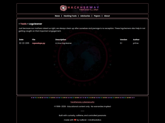 hacking-tools/logcleaners screenshot