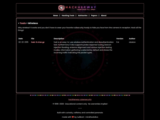 hacking-tools/wireless-hack-tools screenshot