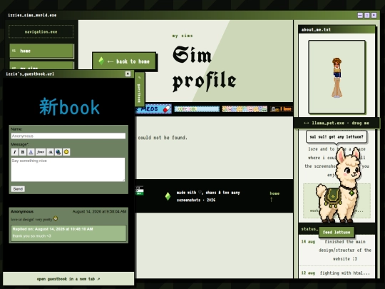 sims/profile screenshot