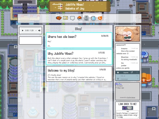 blog screenshot