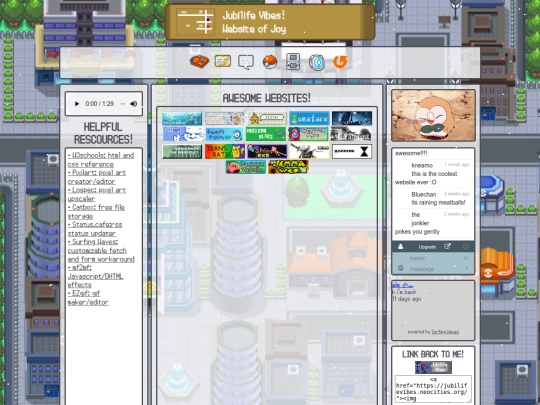 links screenshot