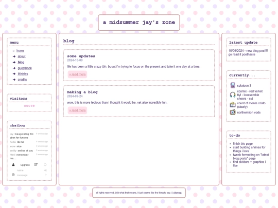 blog screenshot