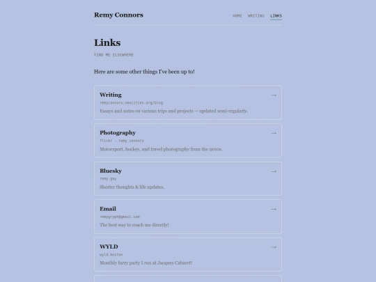 links screenshot