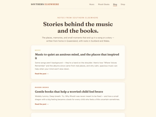 blog screenshot