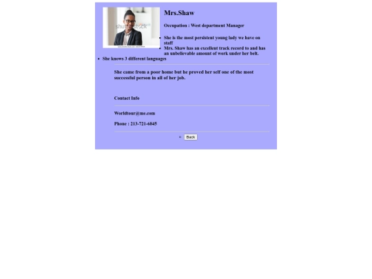 Mrs.shaw screenshot