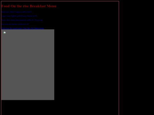 breakfast screenshot