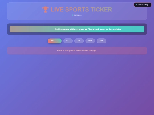 live_sports_ticker screenshot