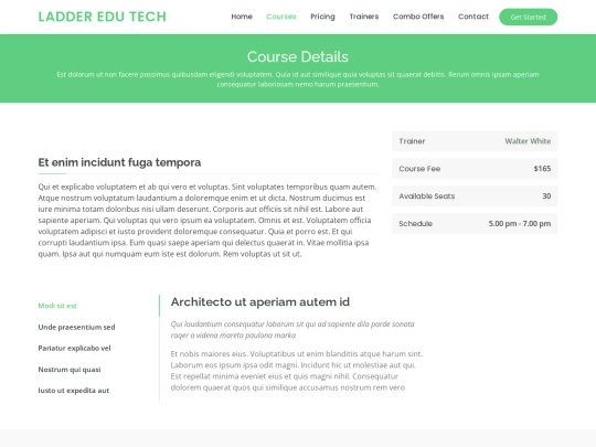 Mentor/course-details screenshot