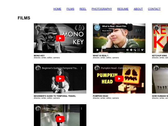 testingPortfolio/filmPage screenshot