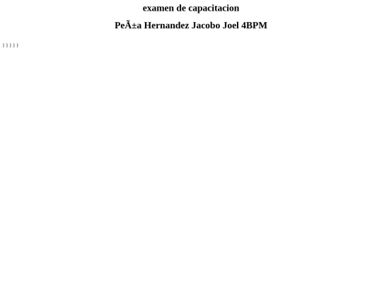 examen de capacitacion screenshot