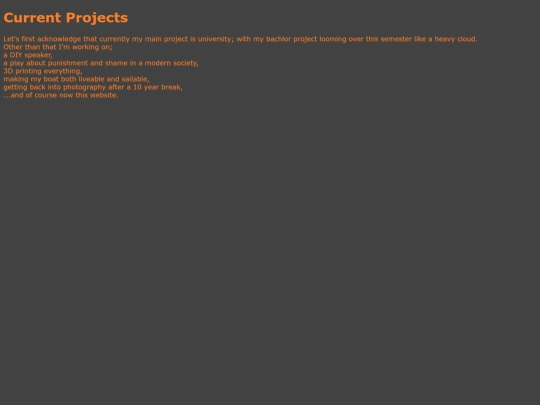 projects screenshot