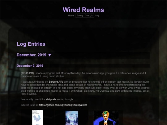 log_dec19 screenshot