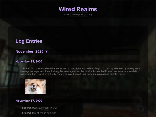 log_nov20 screenshot