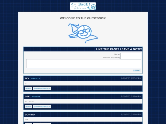 guestbook screenshot