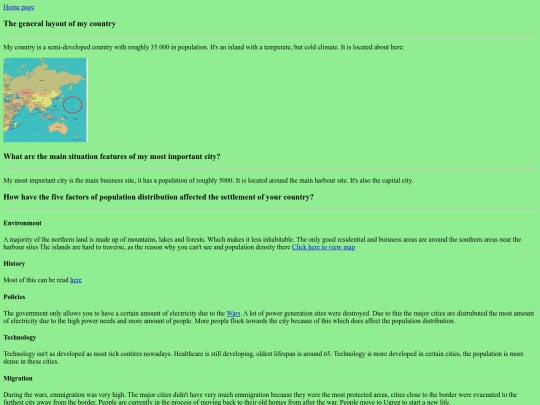 Information screenshot