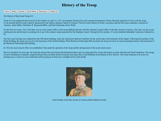 history screenshot