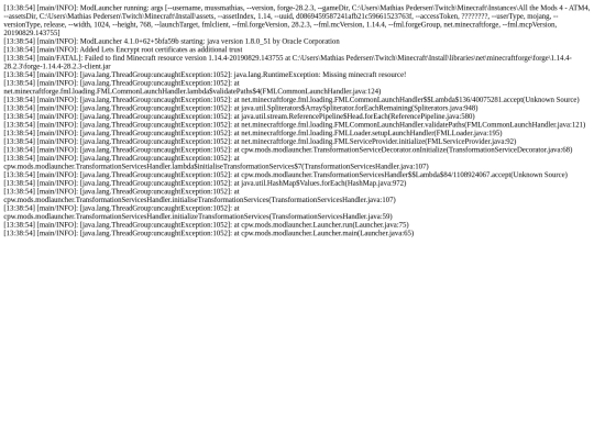 log screenshot