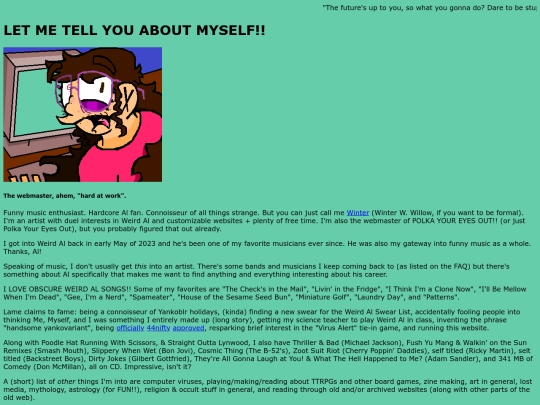 aboutme screenshot