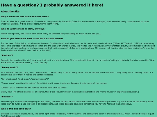 faq screenshot