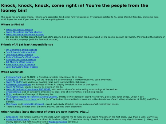 links screenshot