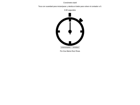 ejercicio8.1/Cronómetro táctil ana ruiz screenshot