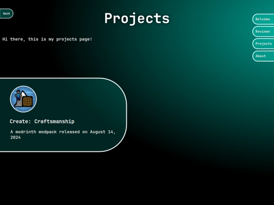 projects screenshot