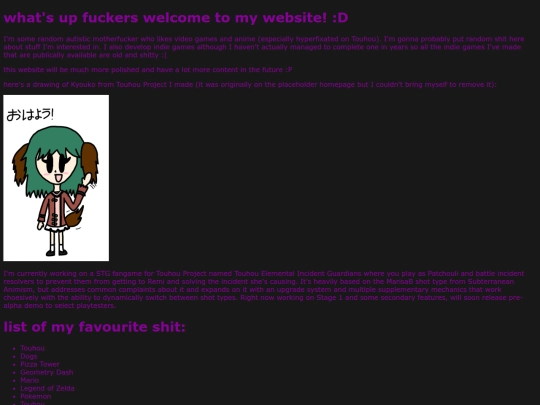 WIPhomepage screenshot