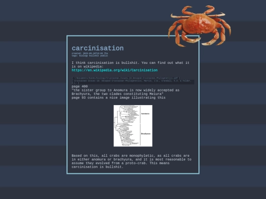 carcinisation screenshot