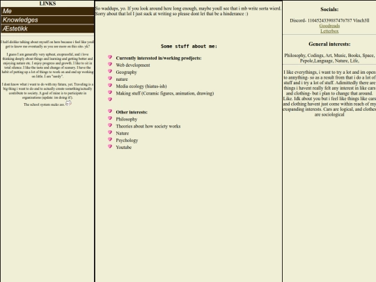 aboutme screenshot