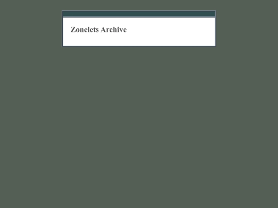 zonelets/archive screenshot
