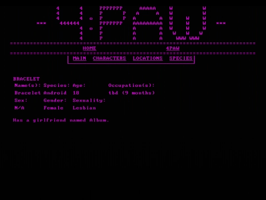 4paw/char/bracelet screenshot