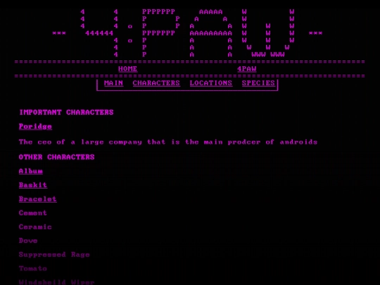 4paw/char screenshot