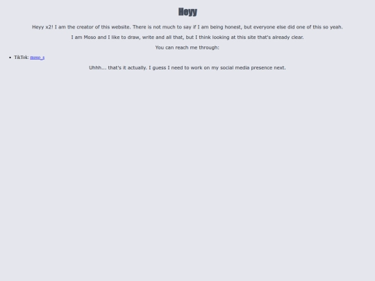 aboutme screenshot