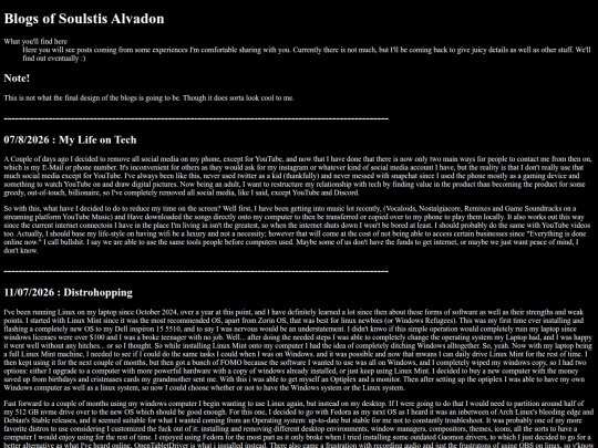 blog screenshot