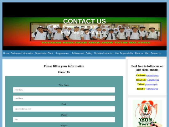 contactYATIM screenshot