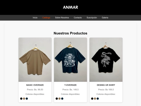 productos screenshot