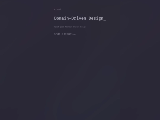 postgrad/domain-driven-design screenshot