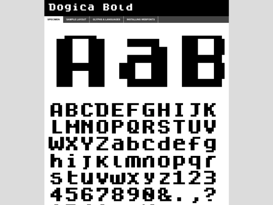Fonts/dogicabold-demo screenshot