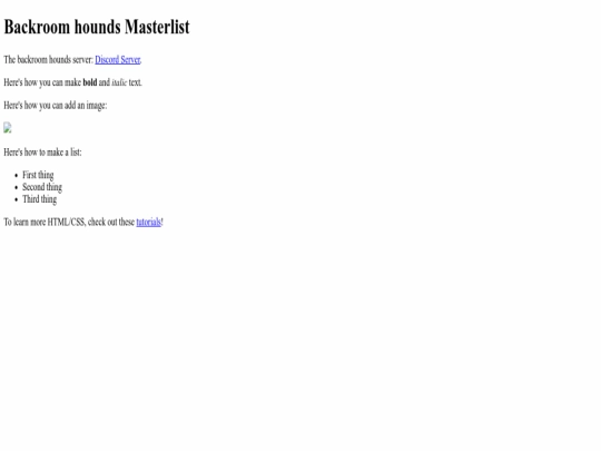 index screenshot