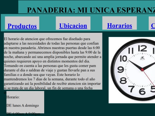 horarios screenshot