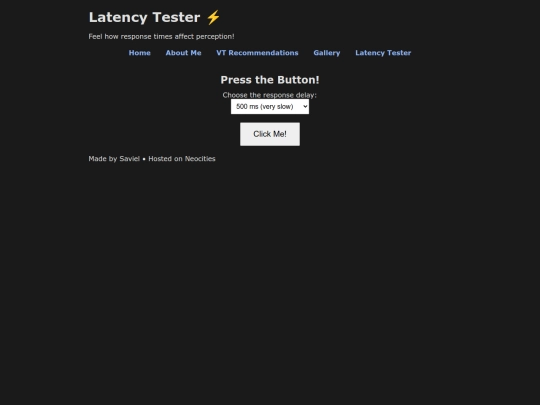 latency screenshot