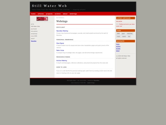 links screenshot