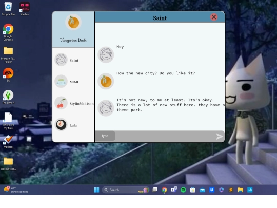 chat screenshot