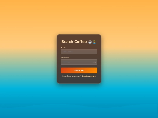 beach coffee/sign screenshot